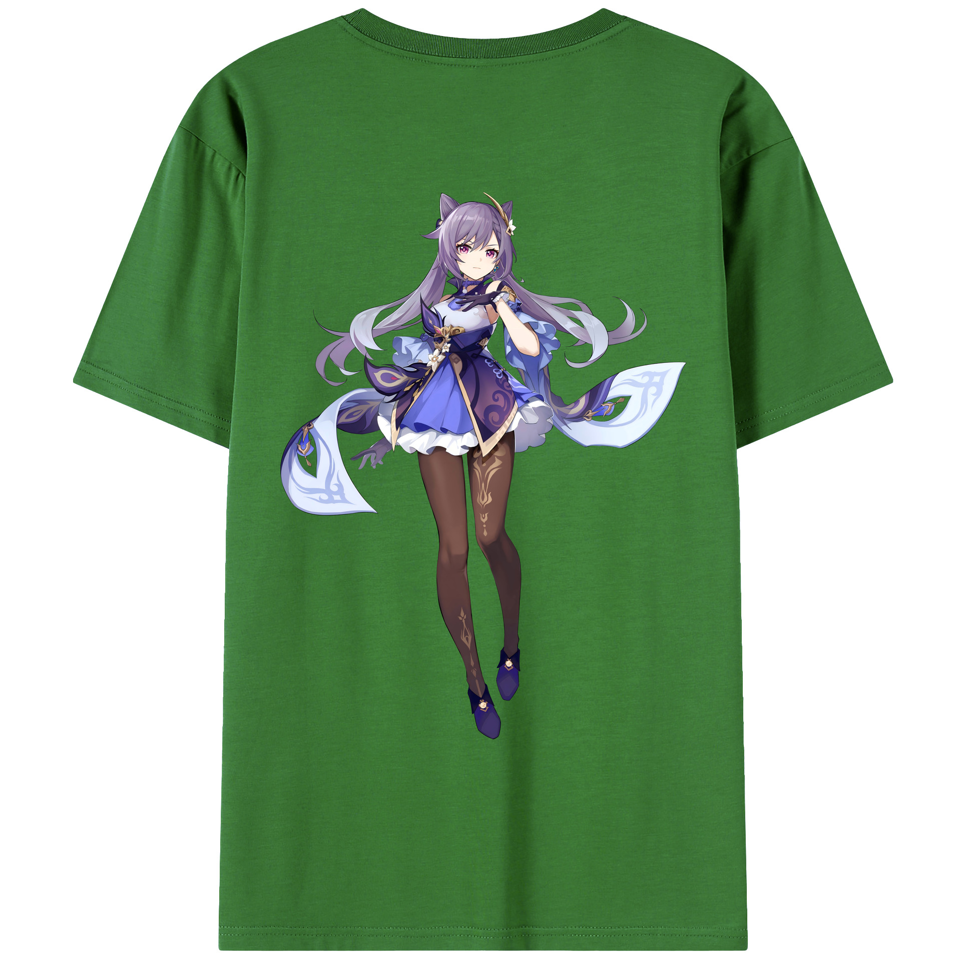 げんし神 刻晴 こくせい genshin Kokusei レディース半袖Tシャツ(バックプリント)